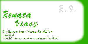 renata viosz business card